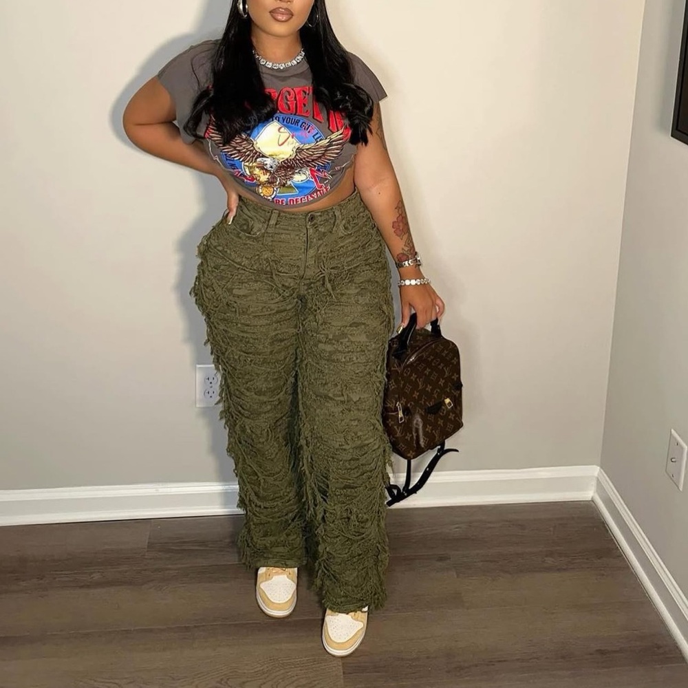 Camo Ripped Pants - Picture 13 of 13